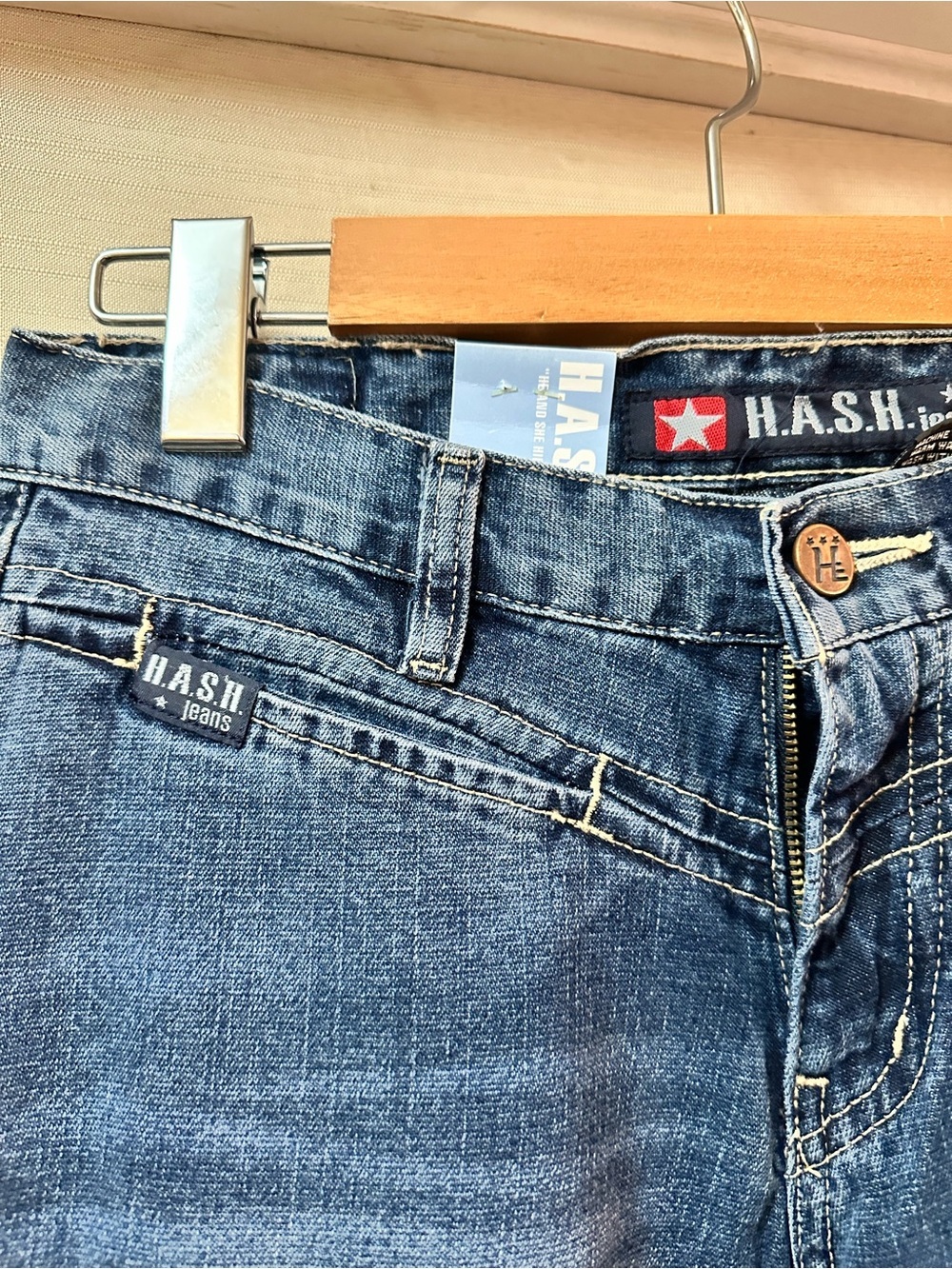 Vintage Y2K H.A.S.H. Jeans NWT Women’s 27x35 Bootcut Canada Made Denim Size 6 - Picture 2 of 9